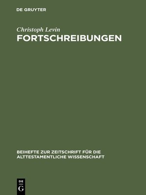 cover image of Fortschreibungen